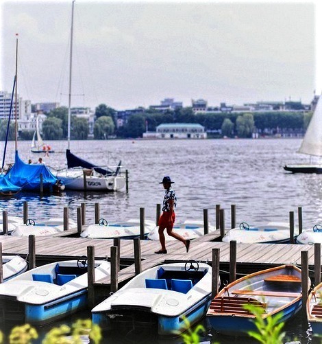 AlsterBoot rental boats on the alster lake