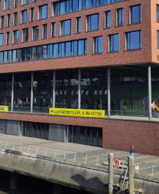 Greenpeace headquarters in HafenCity in Hamburg, Germany