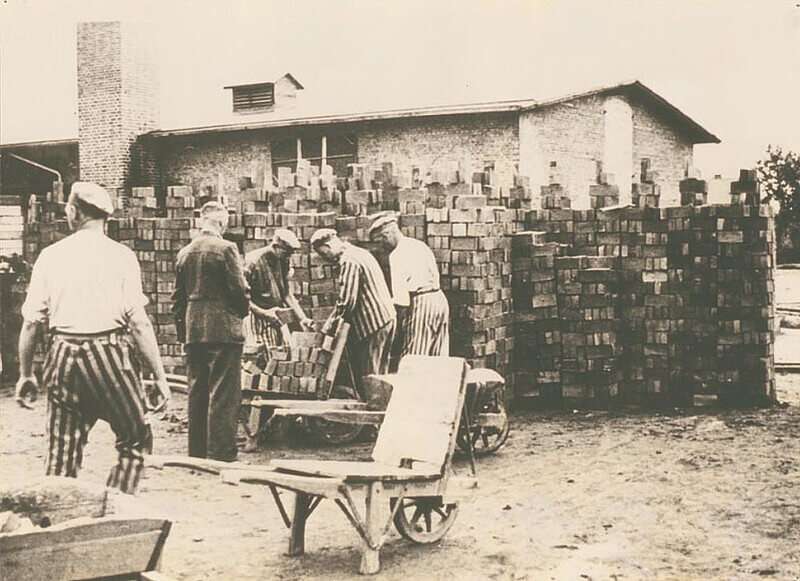 Neuengamme concentration camp workers in Hamburg, Germany
